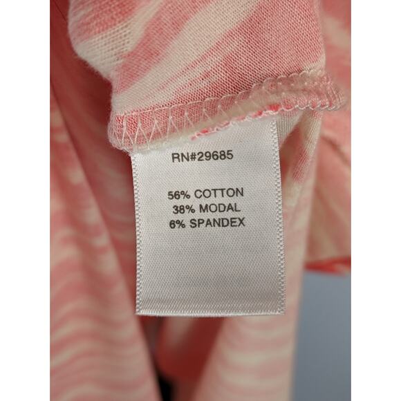 Pendleton Breezeway Dress Faux Wrap Ikat Coral Pink White Spring Summer Size M - Picture 13 of 16